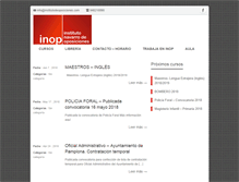 Tablet Screenshot of institutodeoposiciones.com